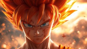 Goku Super Saiyan Art Mobile Wallpaper - Free Anime Background