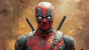 Deadpool Red Suit Superhero Wallpaper, Comic Art 4K Desktop Background
