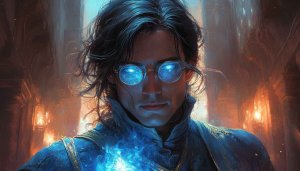 Fantasy Wizard Portrait 4K Desktop Background, Magic User Wallpaper