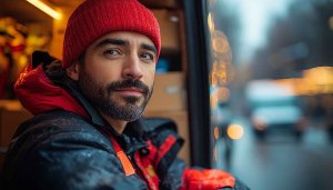 Winter Worker Portrait Wallpaper, Free Mobile Background, No Sign-Up