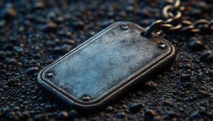 Military Dog Tag Mobile Wallpaper, 4K Desktop Background Theme