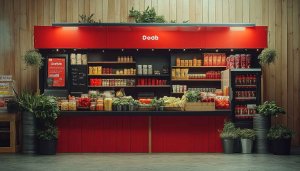Doah Grocery Store Interior Design 4K Desktop Wallpaper