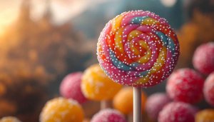 Colorful Lollipop 4K Desktop Background - Candy Mobile Wallpaper