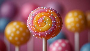 Colorful Lollipop Candy Wallpaper, Yummy Mobile Background, Sweet Treats Photo