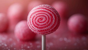Candy Red Lollipop 4K Wallpaper Desktop Background Free