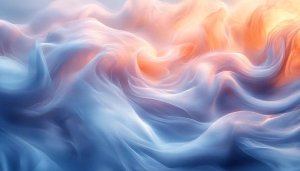 Abstract Blue Orange Swirls 4K Mobile Wallpaper Desktop Background