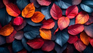 Colorful Fall Leaves Wallpaper, Autumn Season Desktop Background 4K