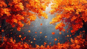 Autumn Leaves Falling 4K Wallpaper - Free Desktop Background
