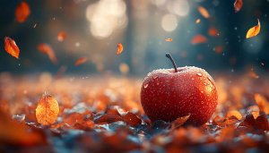 Autumn Apple Leaves 4K Desktop Wallpaper Beautiful Fall Background