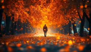 Autumn Forest Path Wallpaper, Free Fall Season Desktop Background