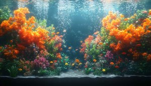 Vibrant Coral Reef Aquarium Fish Mobile Wallpaper 4K Background