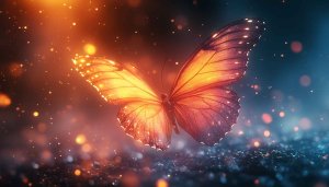 Glowing Butterfly 4K Wallpaper, Mobile Backgrounds, Free Desktop Wallpaper