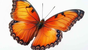 Orange Butterfly Wings Close Up Photo for Mobile Wallpaper