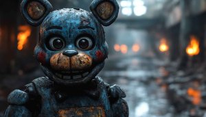 Scary Animatronic Bear Wallpaper 4K, Horror Game Backgrounds