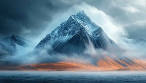Dramatic Mountain Scenery Wallpaper - Free 4K Desktop Background