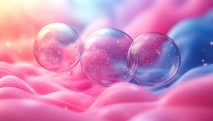 Abstract Pink Blue Spheres 4K Mobile Wallpaper Free Background
