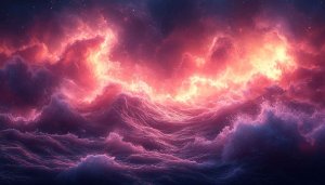 Dramatic Ocean Wave Fantasy Art 4K Desktop Background Wallpaper