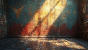 Sunlit Grunge Interior Wallpaper - Free Rustic Texture Desktop Background
