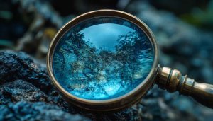 Magnifying Glass Geology Detail - 4K Desktop Wallpaper Free