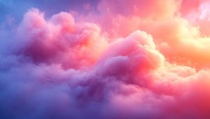 Colorful Pink Orange Cloudscape Wallpaper for Desktop and Mobile