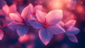 Pink Purple Flowers 4K Desktop Background Art Mobile Wallpaper