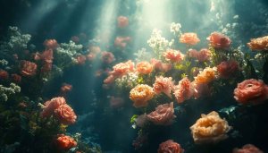 Aesthetic Rose Garden Wallpaper: Free Floral Desktop Backgrounds 4K