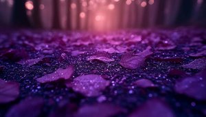 Aesthetic Purple Leaves 4K Desktop Background, Mobile Phone Wallpaper
