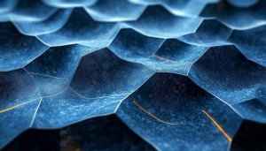 Blue Hexagon Abstract Texture 4K Desktop Background, Mobile Wallpaper