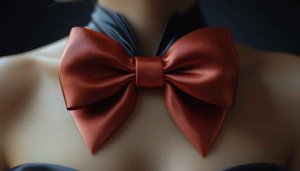 Satin Bow Tie Aesthetic Desktop Background Elegant Retro Wallpaper