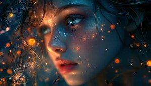 Sparkling Fairy Girl Aesthetic Wallpaper for Desktop and Mobile