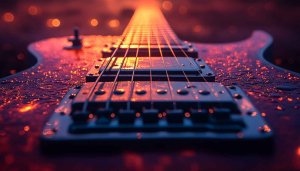 Aesthetic Electric Guitar 4K Wallpaper for Desktop and Mobile