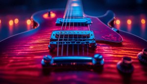 Electric Guitar Close-up 4K Desktop Wallpaper Music Instrument Background