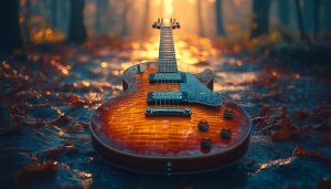 Electric Guitar Wallpaper 4K Desktop Background Music Instrument Art