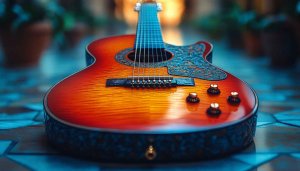 Acoustic Guitar Wallpaper Mobile Background Free Music Instrument Image