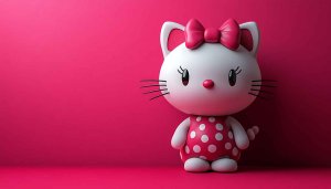 Cute Hello Kitty Cartoon 4K Desktop Mobile Background Wallpaper