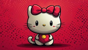 Hello Kitty Cute Cartoon Character 4K Mobile Phone Wallpaper