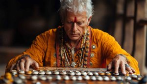 Indian Musician Playing Santoor Free Mobile Wallpaper Background 4K