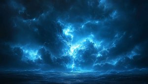Dramatic Storm Clouds Over Ocean 4K Desktop Mobile Wallpaper
