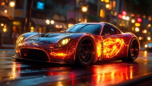 Electric Sports Car 4K Wallpaper - Futuristic Vehicle Mobile Background