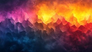 Colorful Abstract Mountains 4K Desktop Wallpaper, Mobile Background