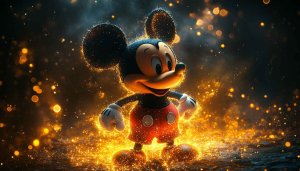 Sparkling Mickey Mouse 4K Wallpaper For Desktop and Mobile Backgrounds