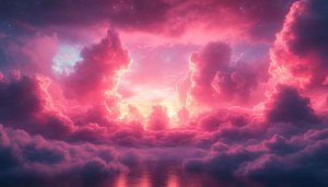 Pink Clouds Aesthetic Wallpaper, Dreamy Sky Mobile Background, Free Picture