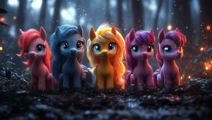 My Little Pony 4K Mobile Wallpaper Cute Cartoon Background