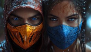 Mortal Kombat 1 Scorpion Kitana Mobile Desktop Background Free Wallpaper