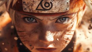 Naruto Uzumaki Close-Up 4K Wallpaper, Anime Character Mobile Background