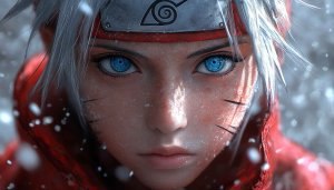 Naruto Close-up Art Mobile Wallpaper, Anime Character Background