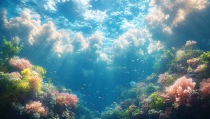 Underwater Coral Reef 4K Desktop Background Wallpaper HD