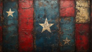 Rustic American Flag Star Wallpaper Vintage 4K Desktop Background