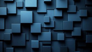 Abstract 3D Cubes Blue Wallpaper - 4K Mobile Background