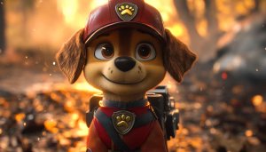 Paw Patrol Marshall Wallpaper, Kids Mobile Background, Cartoon Character Art